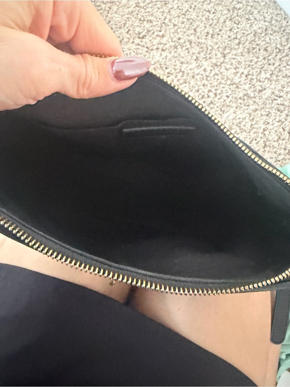 See By Chloe Black Leather and Suede Crossbody with Gold Ring - Picture 3 of 3